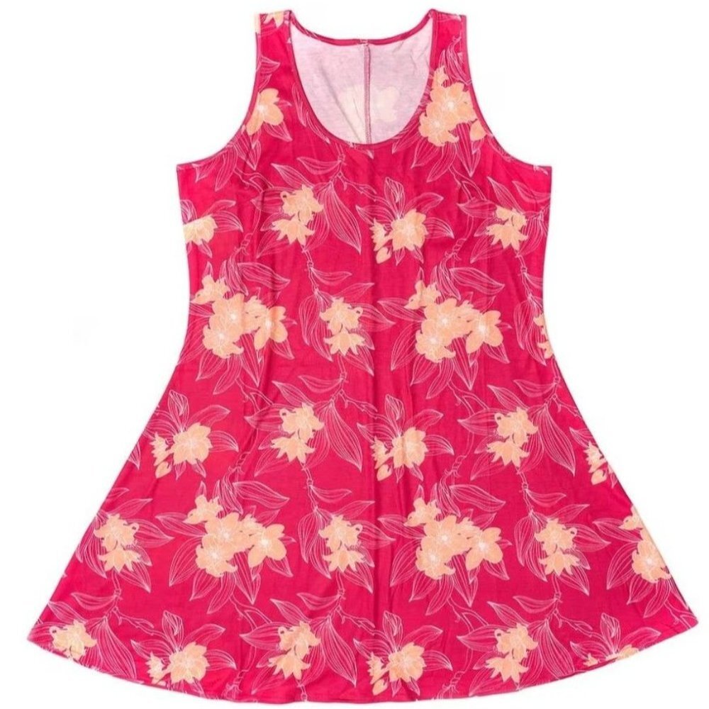NWT West Loop Women's Tank‎ Dress Pink Floral in Pink - Size XL